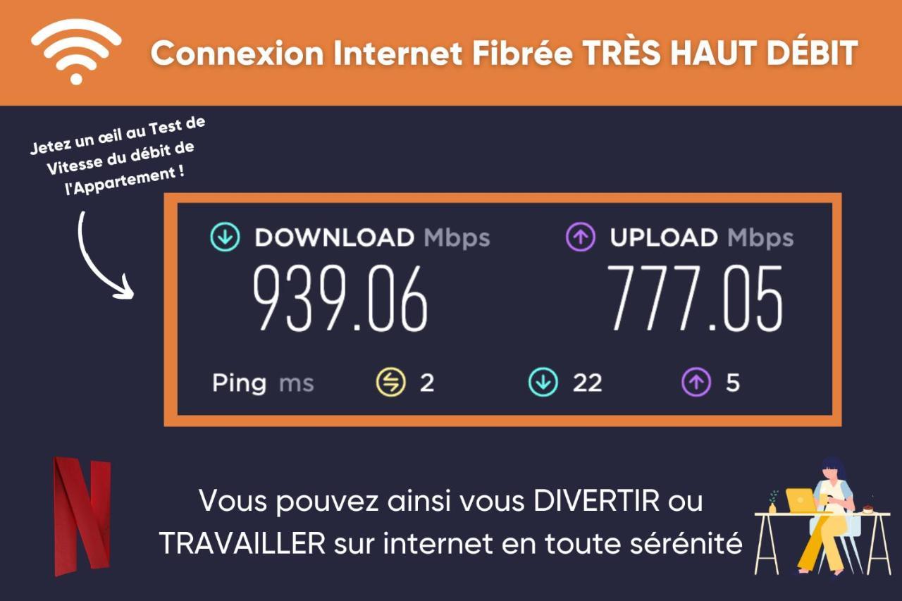 Promenade D'Automne - Netflix & Wifi - Climatisation- Parking Gratuit - Check-In 24H24 - Emplacement Velos - Goodmarning Châlons-en-Champagne Exterior foto